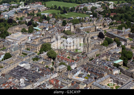 Blick auf die Skyline von Oxford, zeigen verschiedene Hochschulen, UK Stockfoto