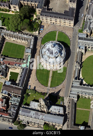 Luftaufnahme des Radcliffe Kamera & Bodleian Library, Oxford University, UK Stockfoto