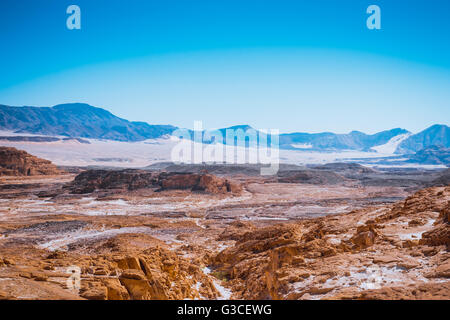 Sinai Wüste Landschaft Stockfoto