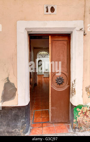 Eingang, Terrasse, Cádiz, Andalusien, Spanien, Europa Stockfoto