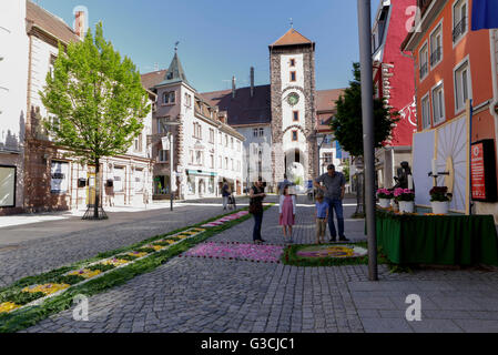 Fronleichnam in Villingen, Baden-Württemberg, Deutschland, Europa Stockfoto