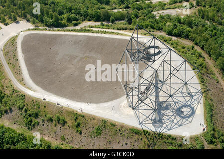 Tetraeder auf der Müllkippe Beckstraße, Bottrop, Ruhr und Umgebung, Nordrhein-Westfalen, Deutschland Stockfoto