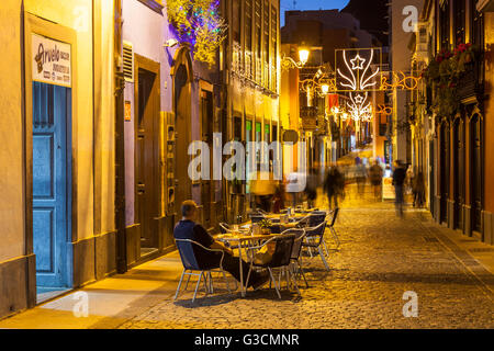 Fußgängerzone, Santa Cruz De La Palma, La Palma, Kanarische Inseln, Spanien, Europa Stockfoto