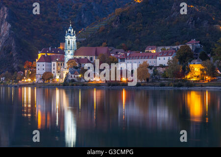 Dürnstein an der Donau, Wachau, Niederösterreich, Österreich, Europa, Stockfoto