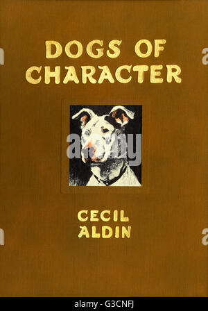 Cover-Design von Cecil Aldin, Dogs of Character Stockfoto