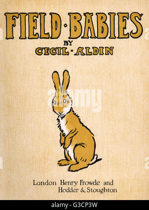 Titelseitendesign von Cecil Aldin, Field Babies Stockfoto