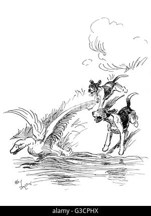 Illustration von Cecil Aldin, Hotspur der Beagle Stockfoto