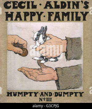 Coverdesign, Cecil Aldin's Happy Family, Humpty and Dumpty Stockfoto