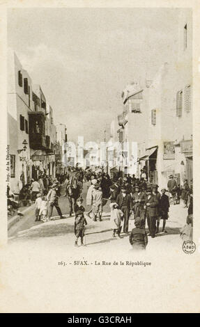 Tunesien, Nordafrika - Sfax - Rue de la Republic Stockfoto