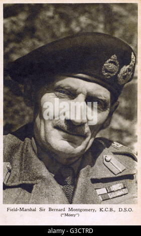 Feldmarschall Sir Bernard Montgomery, Britischer Offizier Stockfoto