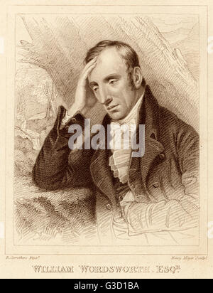 William Wordsworth - englischer romantischer Dichter Stockfoto