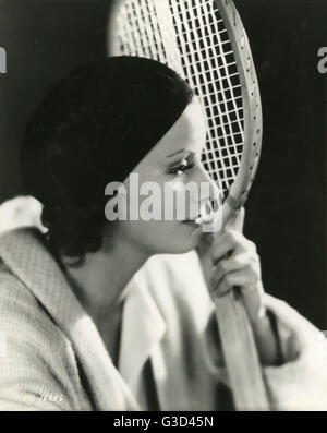 Schwedische Schauspielerin Greta Garbo in 'The Kiss Stockfoto