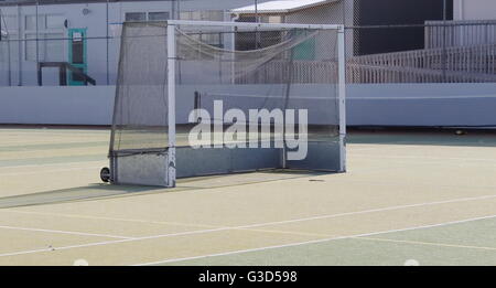 Futsal-Ziel in Kunstrasen Stockfoto