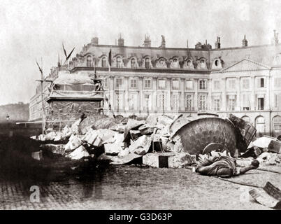 Vendome-Säule, Kommune Paris, 1871 Stockfoto
