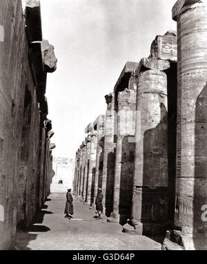 Tempel in Edfou, Ägypten, ca. 1880er Stockfoto