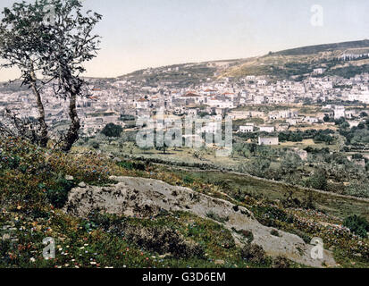 Blick auf Jerusalem, Palästina (Israel), ca. 1890 Stockfoto