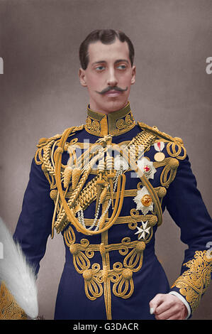 Albert Victor, Duke of Clarence und Avondale (1864-1892) - älterer Sohn von Edward VII, starb an einer Lungenentzündung im Alter von 28.      Datum: um 1890 Stockfoto