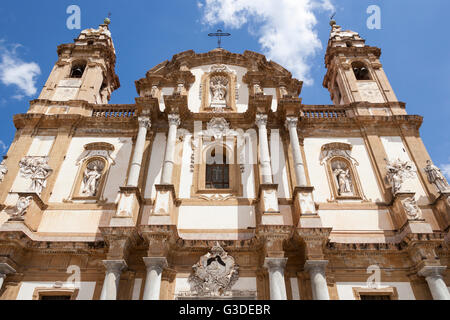 Kirche von San Domenico, Piazza San Domenico, Palermo, Sizilien, Italien Stockfoto