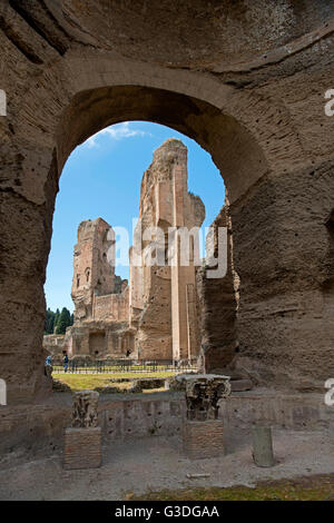 Italien, Rom, Caracalla-Thermen (Thermae Antoninianae) Stockfoto