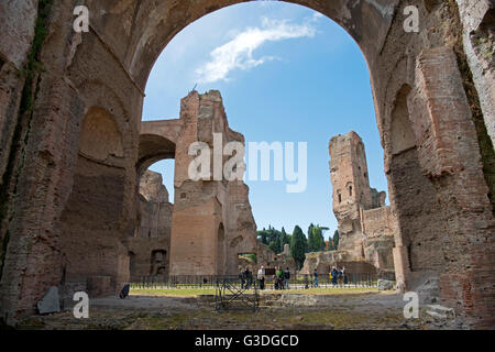 Italien, Rom, Caracalla-Thermen (Thermae Antoninianae) Stockfoto