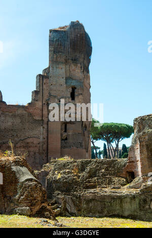 Italien, Rom, Caracalla-Thermen (Thermae Antoninianae) Stockfoto