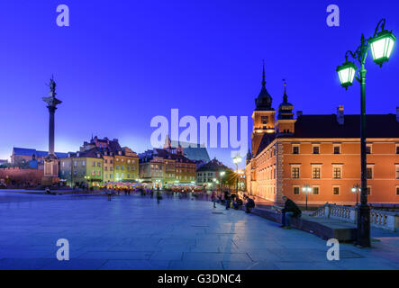 Schlossplatz (Plac Zamkowy) in Warschau Stockfoto