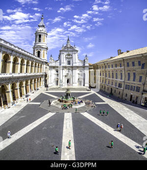 Loreto-Platz Marche Ancona Stockfoto