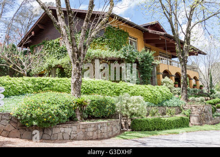 Typisch Deutsch Haus Garten Gramado Brasilien Stockfoto