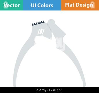 Knoblauch-Presse-Symbol. Flaches Design. Vektor-Illustration. Stock Vektor