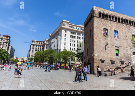 Avenida De La Catedral, Barcelona, Spanien. Stockfoto