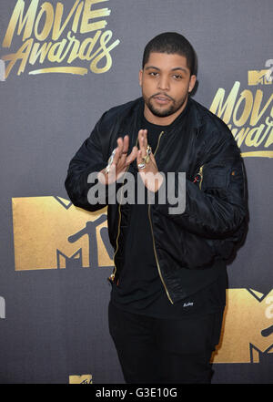 BURBANK, CA. 9. April 2016: O' Shea Jackson Jr. bei den 2016 vergibt MTV Movie bei Warner Bros Studios. NUR ZUR REDAKTIONELLEN VERWENDUNG. © Jaguar Stockfoto