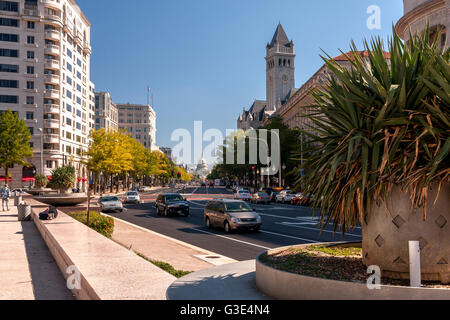 Das Old Post Office Pavilion, Pennsylvania Avenue, Washington DC Stockfoto