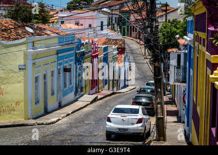 Street, Olinda, Pernambuco, Brasilien Stockfoto