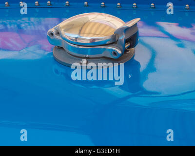 Oldtimer Bugatti Auto Tankdeckel Stockfoto