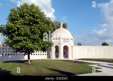 Im Inneren der Indian Memorial, Petillon, Neuve-Chapelle, Nord-Frankreich. Stockfoto