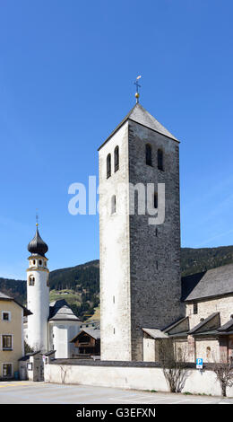 St. Michaels Kirche, Kirche, Stiftskirche, Italien, Bozen (Südtirol), Südtirol, Alto Adige, Innichen (San Candido) Stockfoto