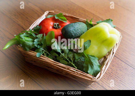 Gemüse-Korb Stockfoto