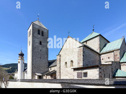 St. Michaels Kirche, Kirche, Stiftskirche, Italien, Bozen (Südtirol), Südtirol, Alto Adige, Innichen (San Candido) Stockfoto