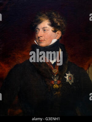 Georg IV. Porträt von König George IV (George Augustus Frederick; 1762 – 1830), von Sir Thomas Lawrence, Öl auf Leinwand, 1820. Stockfoto