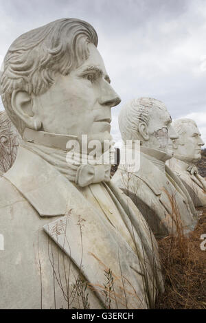 Virginia Präsidenten nicht mehr existierenden Parkmuseum Croaker VA Stockfoto