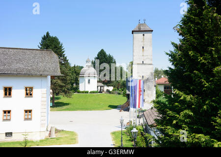 Stille Nacht Museum und Kapelle und Wasserturm, Österreich, Salzburg, Flachgau, Oberndorf Bei Salzburg Stockfoto