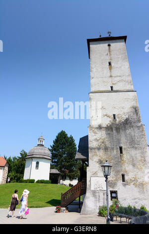 Stille Nacht Kapelle, Wasserturm, Österreich, Salzburg, Flachgau, Oberndorf Bei Salzburg Stockfoto