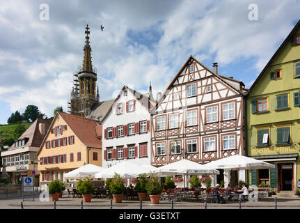 Quadratische Marktplatz mit Frauenkirche und Kielmeyerhaus, Deutschland, Baden-Württemberg, Region Stuttgart, Esslingen am Neckar Stockfoto