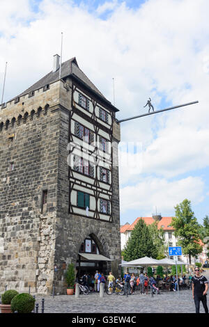 Turm Schelztorturm, Deutschland, Baden-Württemberg, Region Stuttgart, Esslingen am Neckar Stockfoto