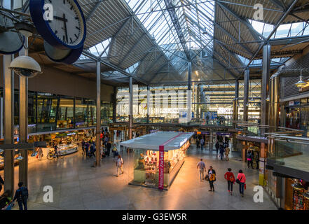 Railway Station München Hauptbahnhof, Deutschland, Bayern, Bayern, Oberbayern, Oberbayern, München, München Stockfoto