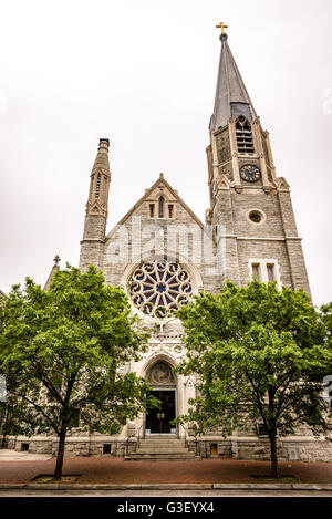 319 South Broadway, Fells Point, St. Michael & St.-Patrick-Kirche, Baltimore, MD Stockfoto