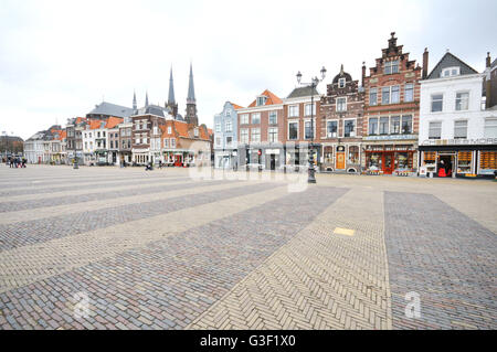 Holland, Delft, Markt, Nieuwe Kerk, neue Kirche Stockfoto