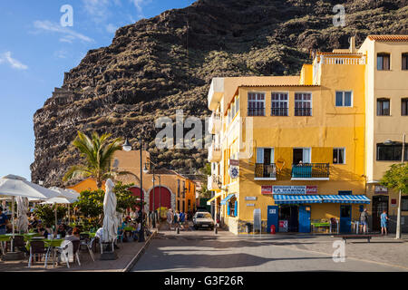 Promenade, Puerto de Tazacorte, La Palma, Kanarische Inseln, Spanien, Europa Stockfoto