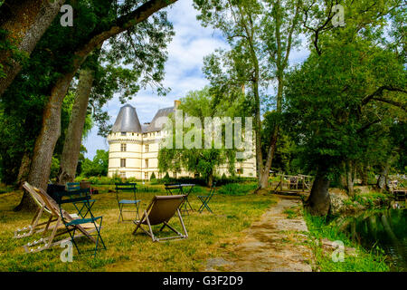 Schloss l'Islette und Gärten, Loiretal, Frankreich, Europa Stockfoto