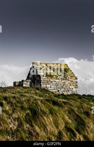 Bretonische Steinhaus Stockfoto